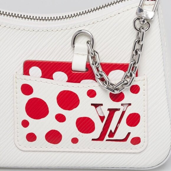 Louis Vuitton x YK White/Red Epi Painted Dots Leather Marellini Bag - Picture 5 of 12